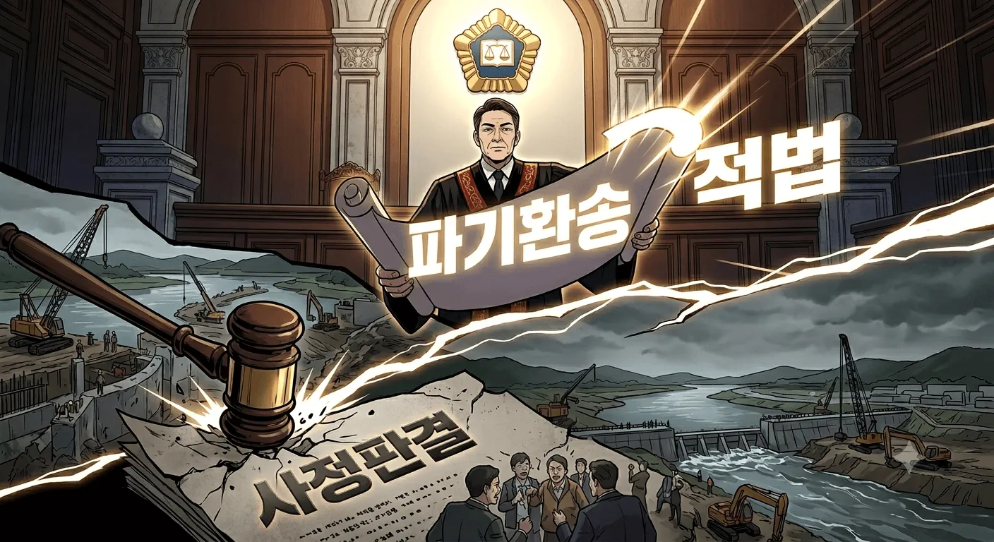 행정소송항소 사정판결 대법원은 적법하다 판결
