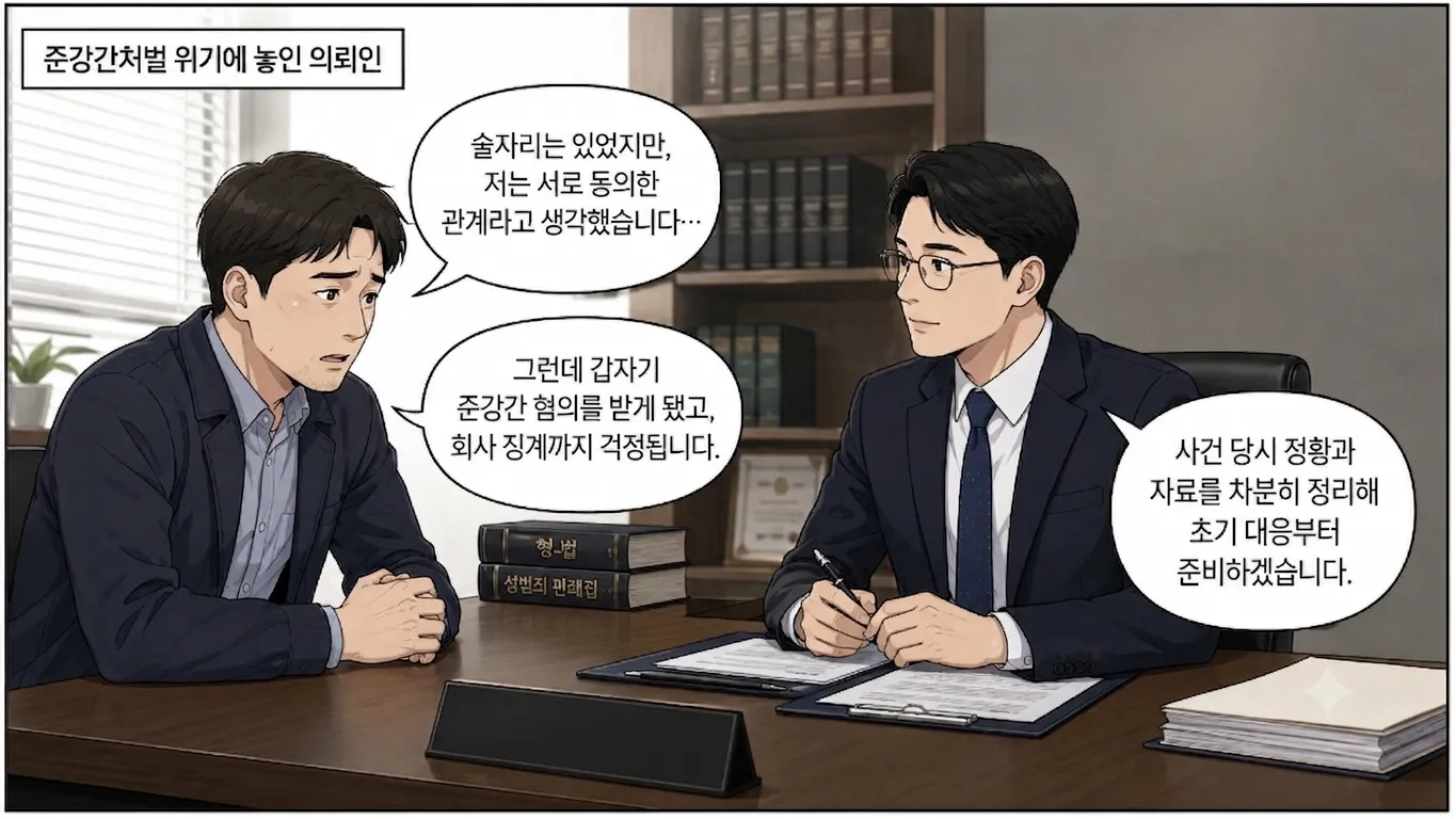 준강간처벌 사건의 처벌 수위와 형법 제299조 성립요건 설명