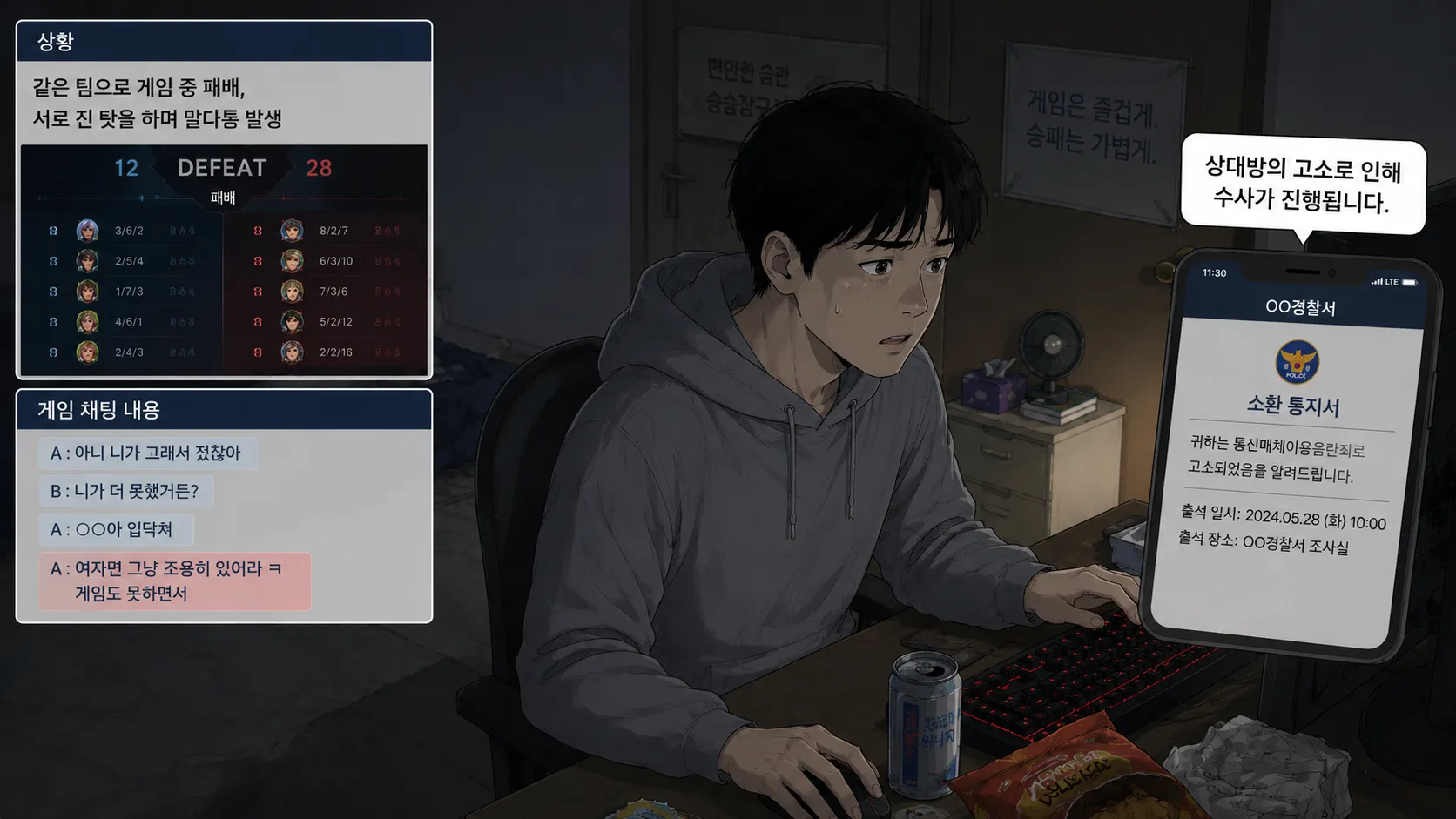 통매음처벌수위 기준과 법원이 판단하는 핵심 요소
