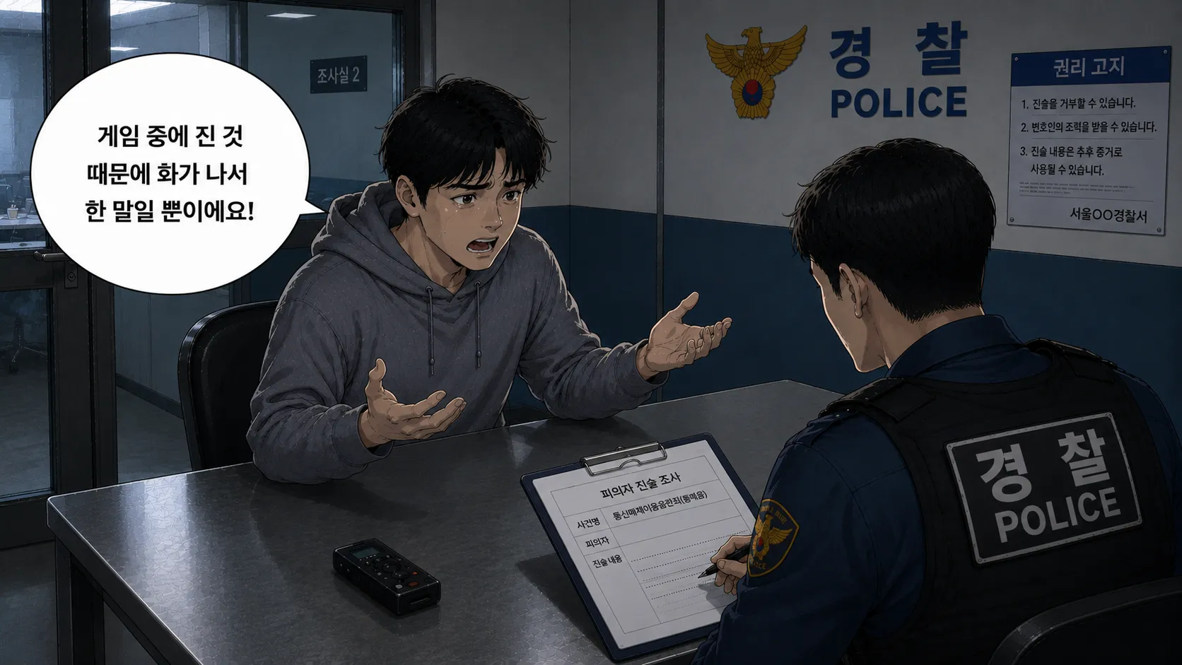 통매음처벌수위 감경 가능 사유와 초범 선처 사례