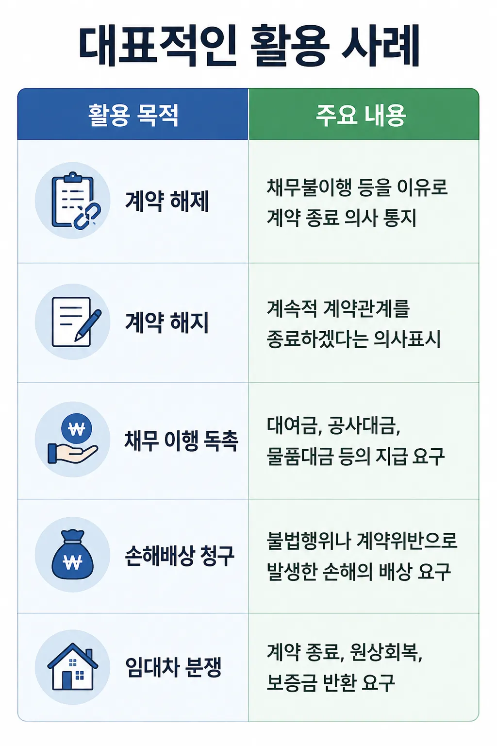 내용증명효력 내용증명을 활용하는 대표적인 사례 정리