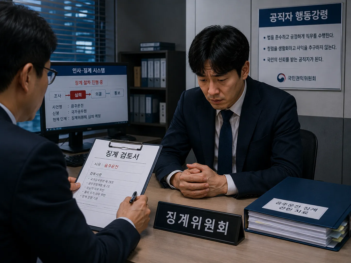 음주운전징계 기준과 공무원 및 회사원의 징계 절차
