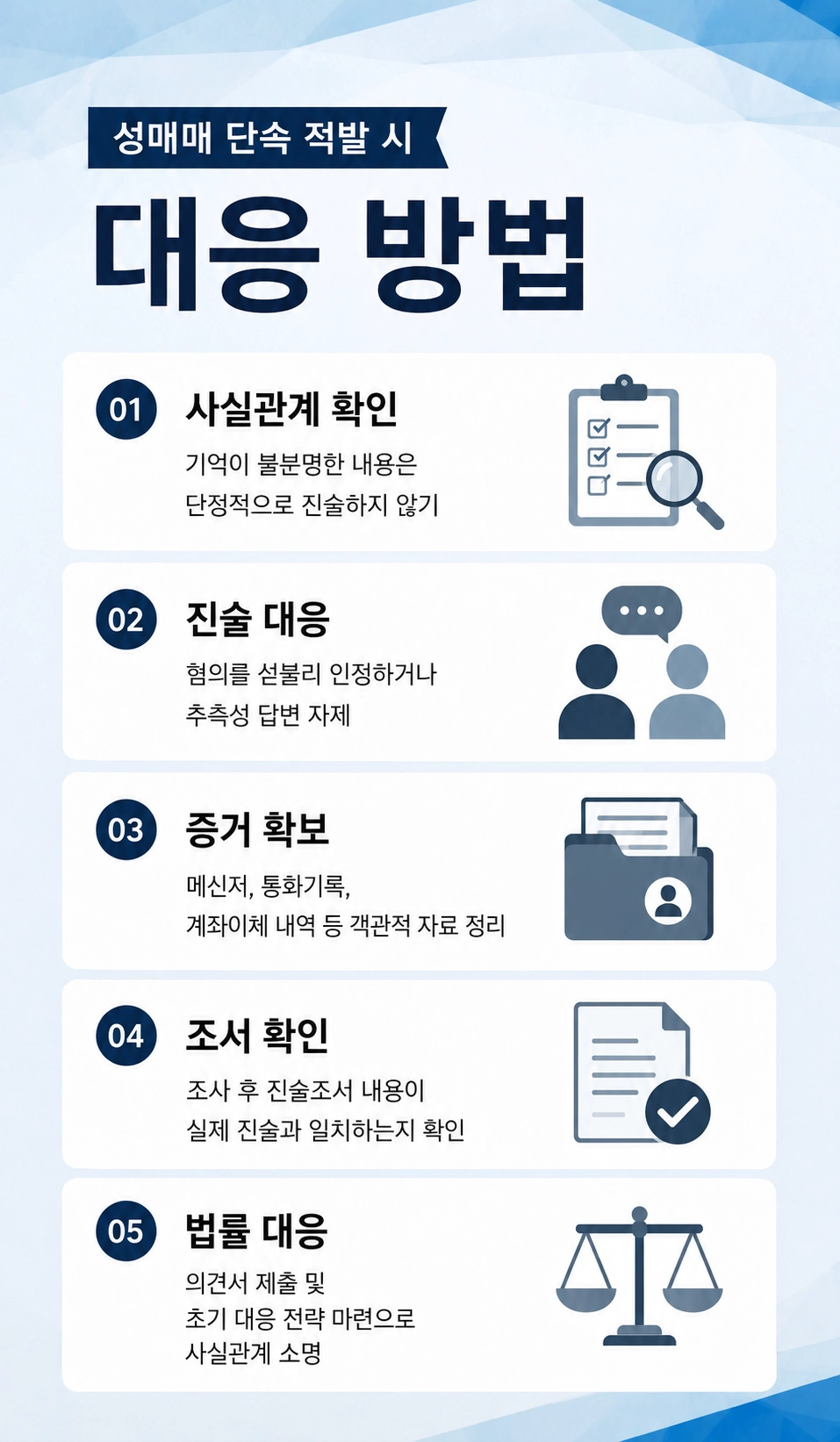 성매매 사건의 대응 방법을 설명합니다.