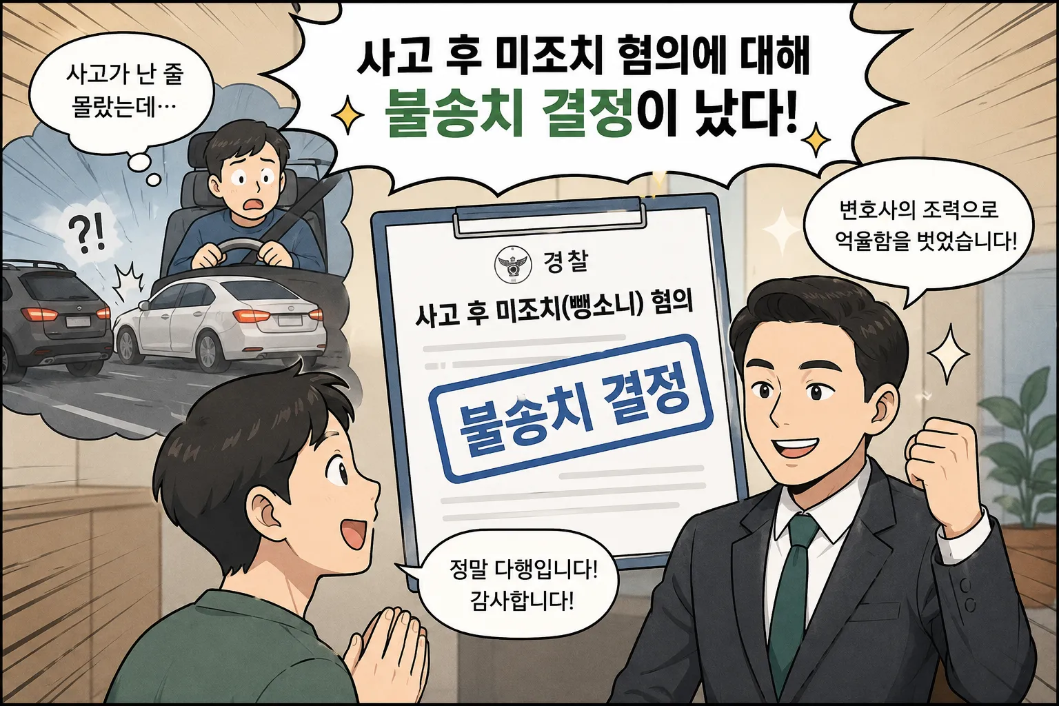 뻉소니벌금 위기였으나 불송치받은 사례로 보는 전략