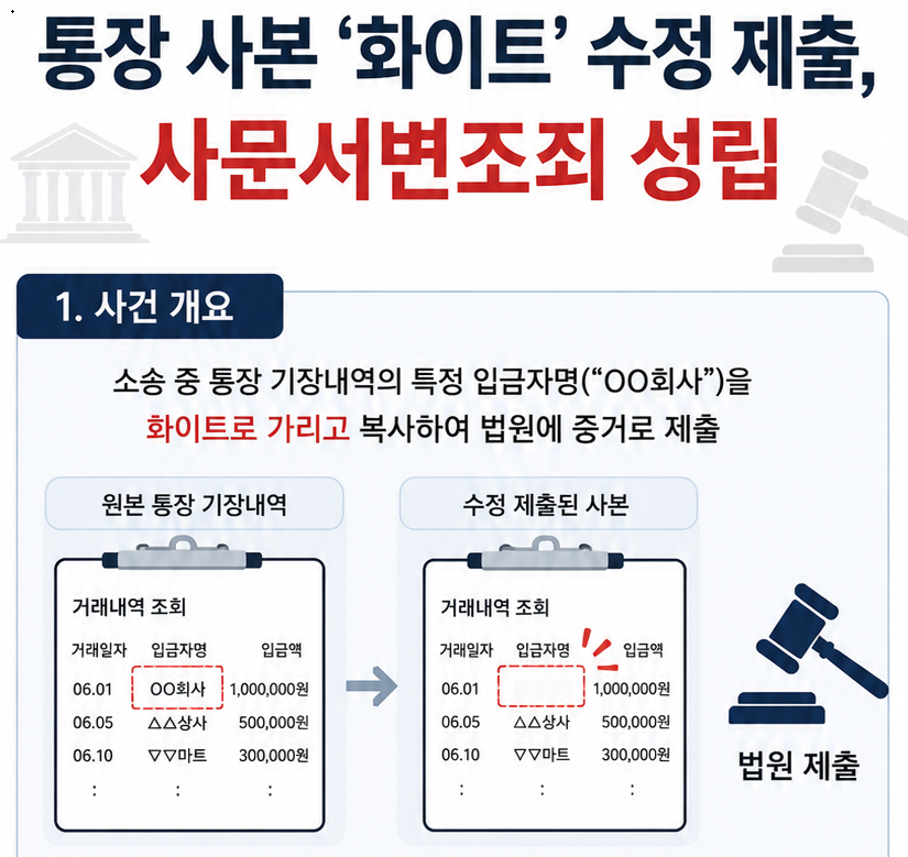 사문서변조죄 대법원 판례 분석하기