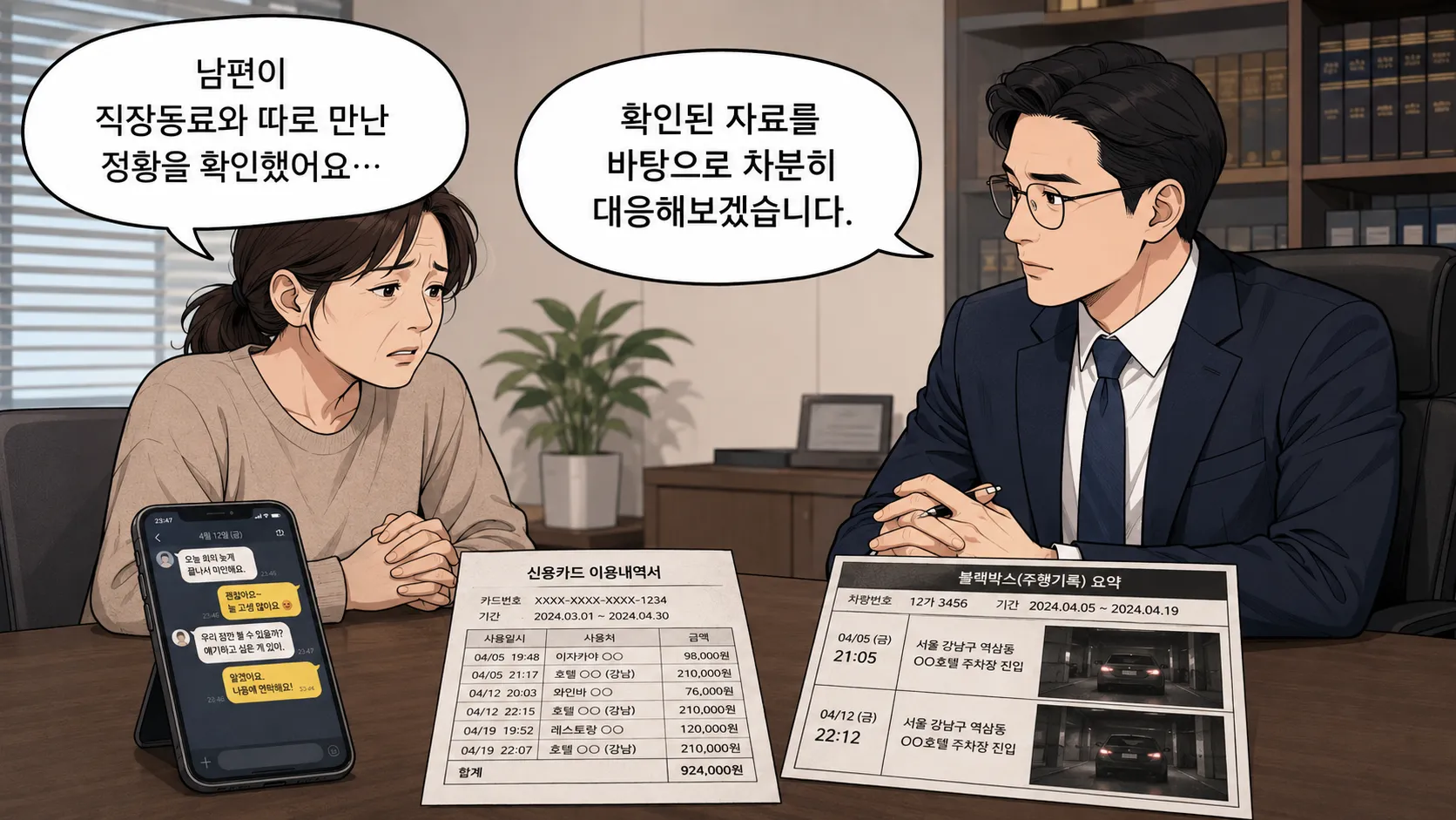 구미이혼변호사가 설명하는 부정행위 이혼소송의 위자료 청구 기준과 증거 준비 방법