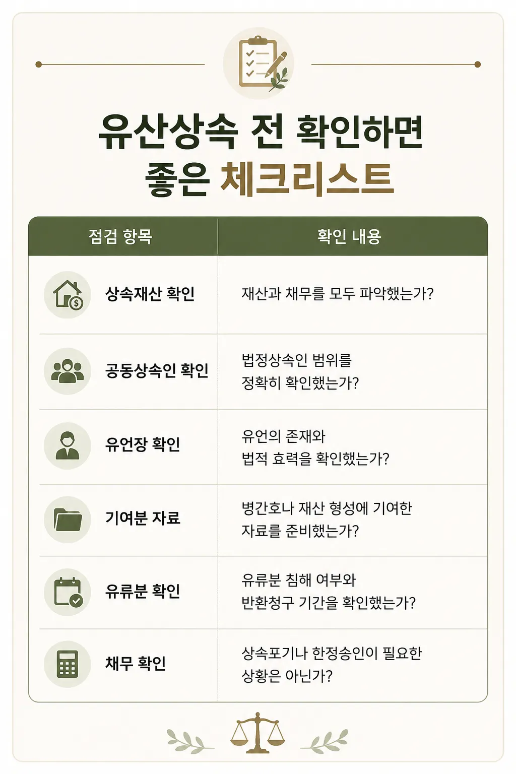 유산상속 과정에서 상속분과 기여분이 결정되는 기준