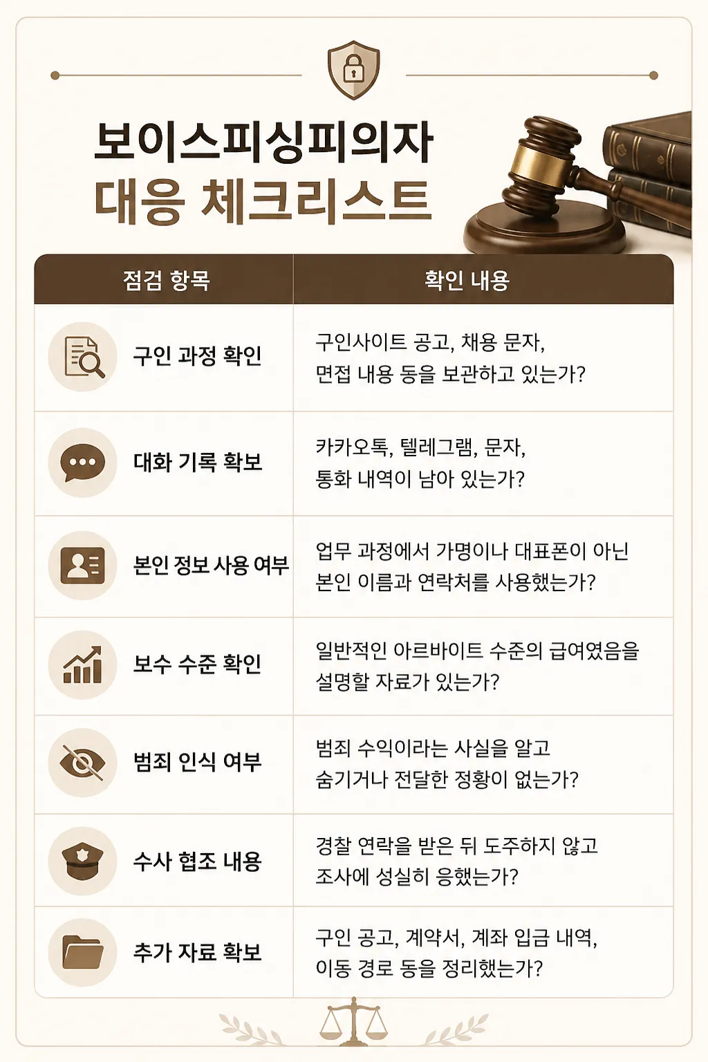 보이스피싱피의자로 입건된 경우 처벌 기준과 판단 요소