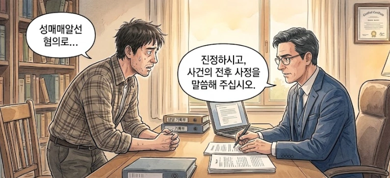 세종변호사를 찾은 의로인, 성매매알선 혐의를 받다