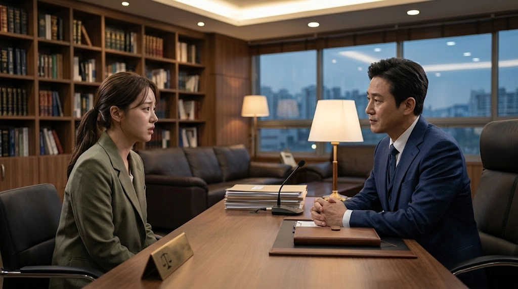 김포변호사의 상담을 통해 사건 해결 절차를 쉽게 이해할 수 있는 이미지입니다.