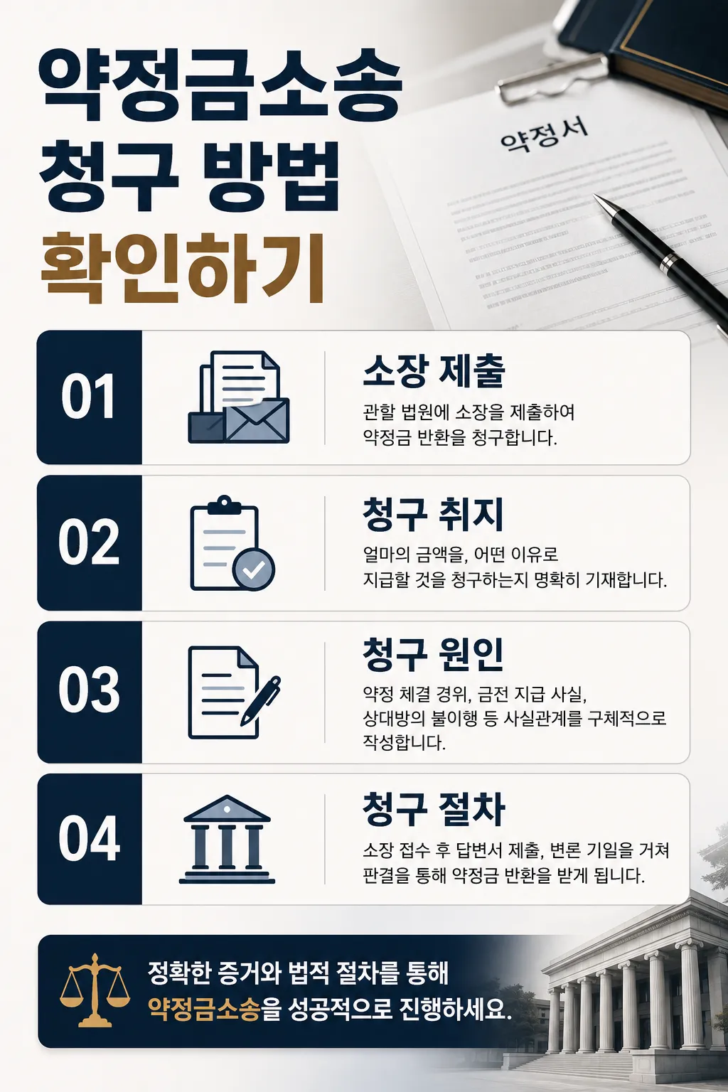 약정금소송 청구 방법 내용 확인하기