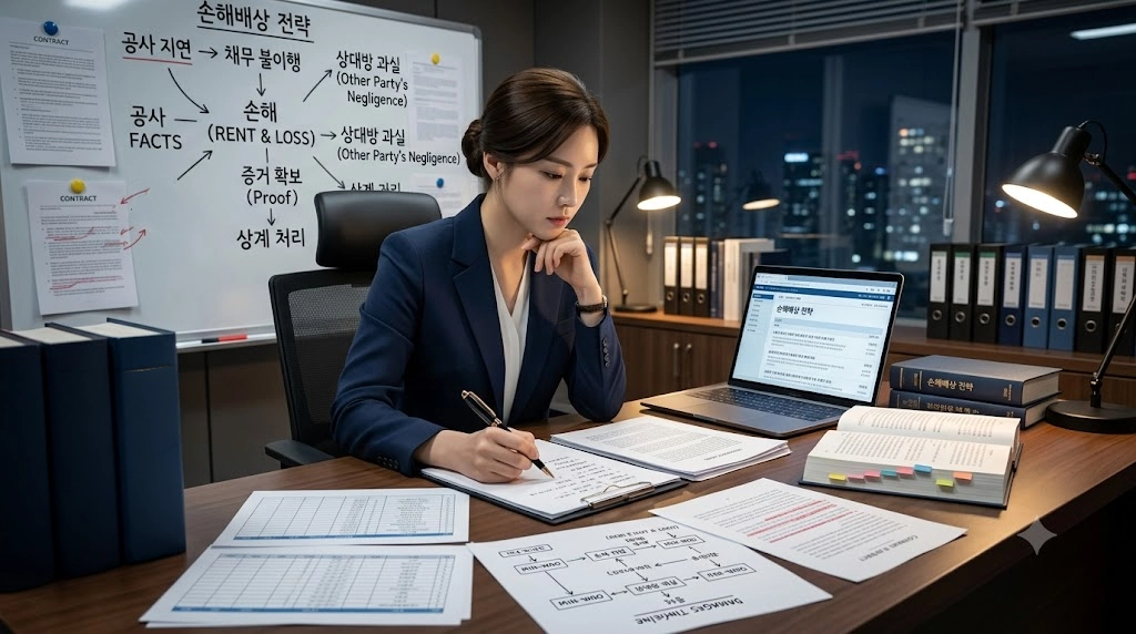 민사소송에서 필요한 증거와 대응 방법을 한눈에 확인할 수 있는 이미지입니다.