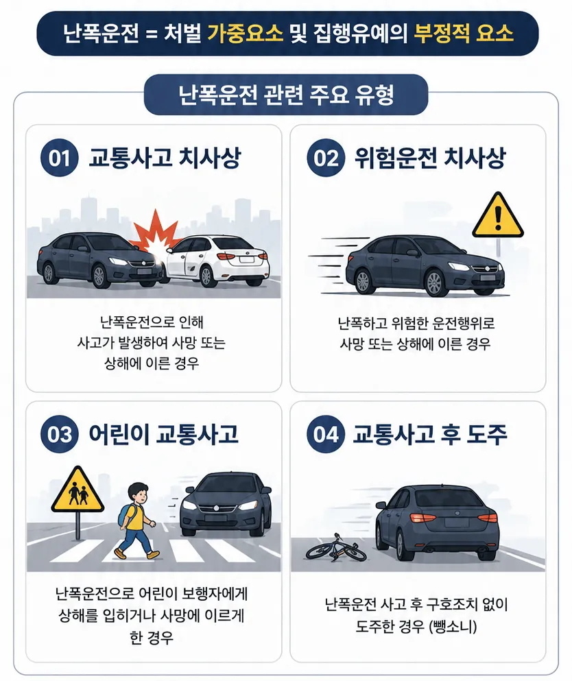 난폭운전처벌로 가중되는 교통사고들
