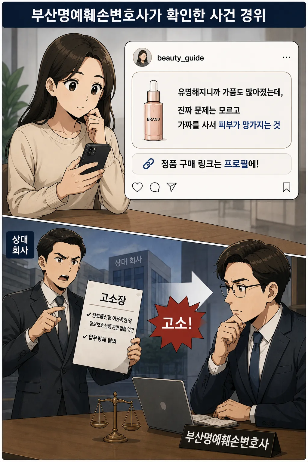 부산명예훼손변호사 조력으로 형량 벌금 방어하고 불기소 받은 사건 