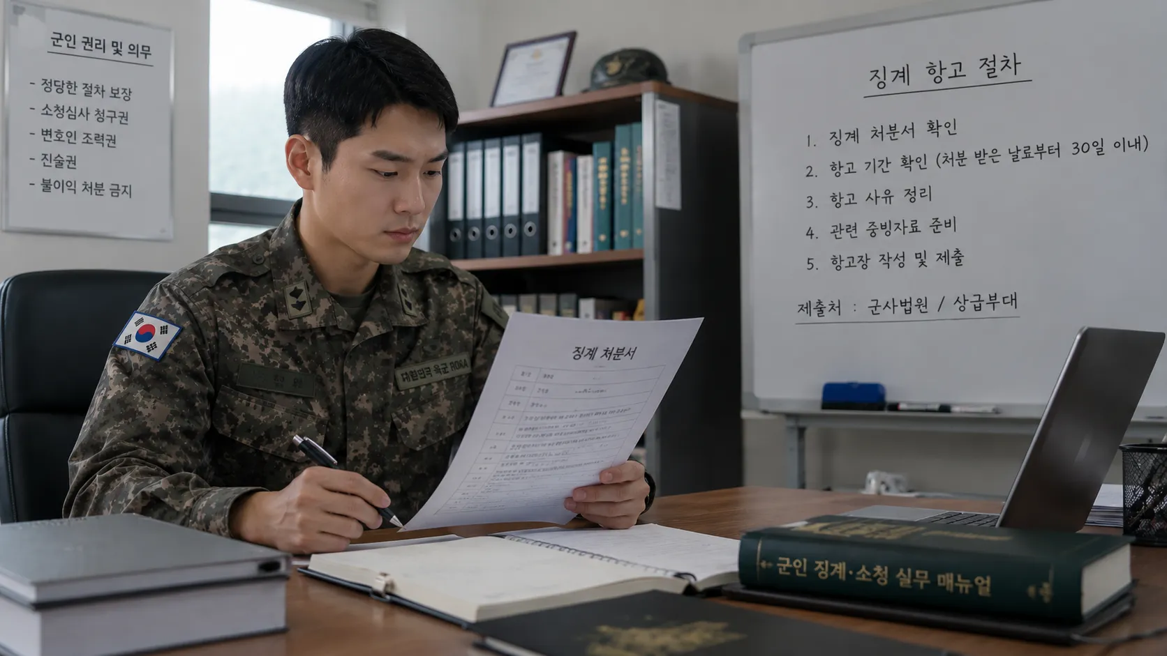 군징계항고 준비 시 검토해야 할 내용
