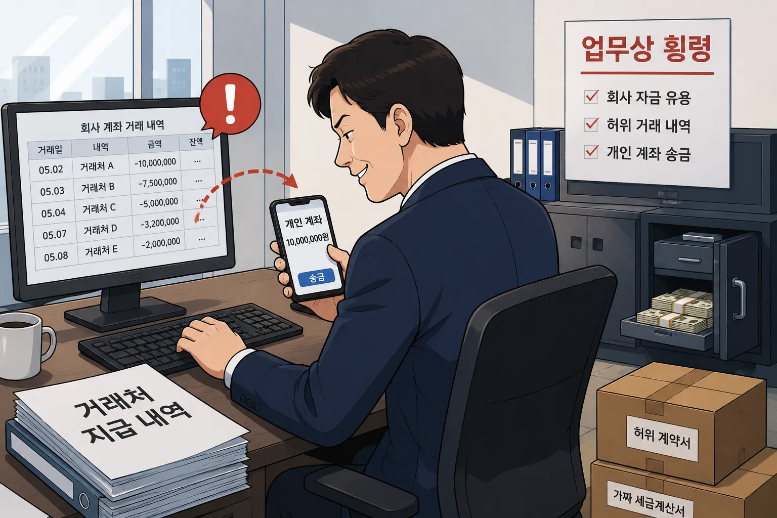 업무상횡령죄와 배임죄의 차이점 구분하기