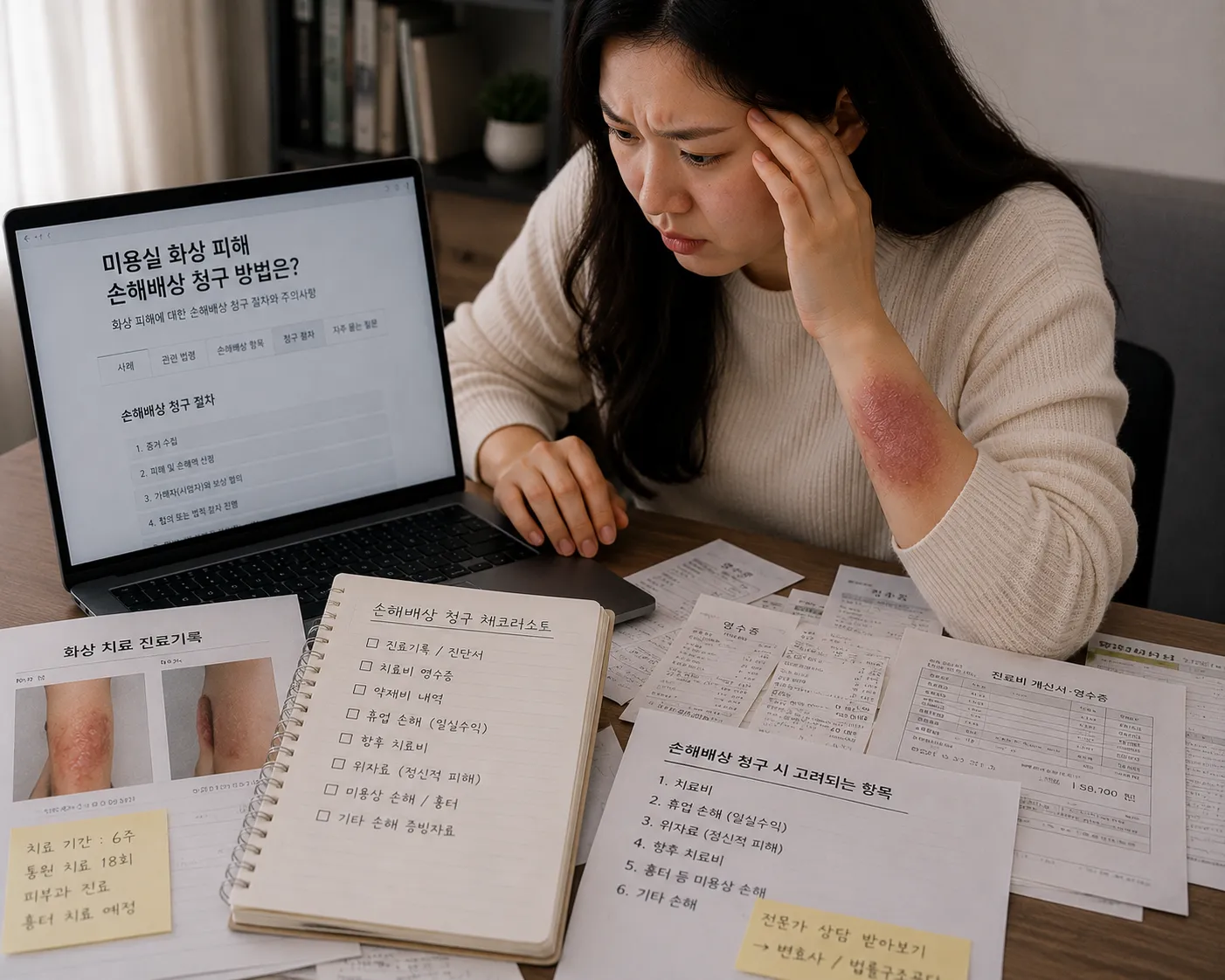 미용실화상 손해배상 입증에 필요한 객관적인 자료 정리
