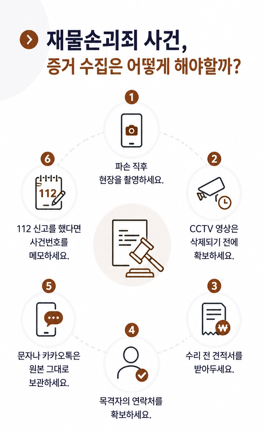 재물손괴죄벌금 감경을 위한 대응 방법과 양형 요소를 설명하는 이미지