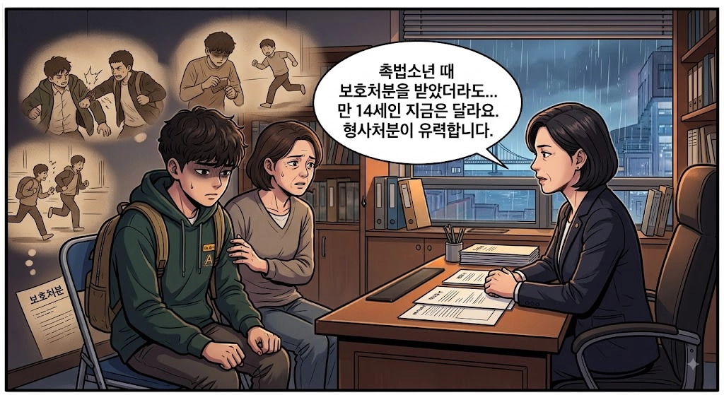 부산학폭변호사를 찾아온 경위를 설명하는 웹툰