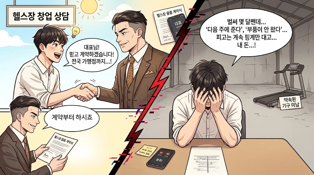 계약금반환소송 도움을 요청하신 의뢰인의 사연입니다.
