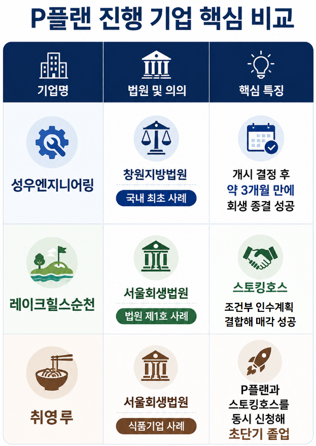 P플랜·사전회생계획 | 한국형 P플랜·사전회생계획과의 비교 및 적용