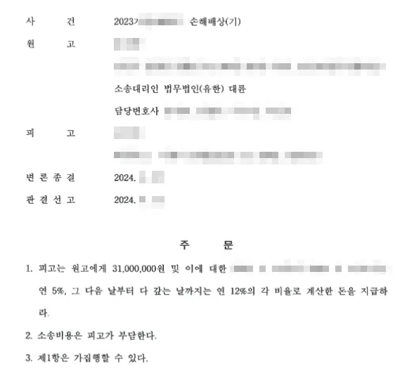 안산상간녀소송변호사의 조력으로 상간녀 상대 위자료 100% 인용