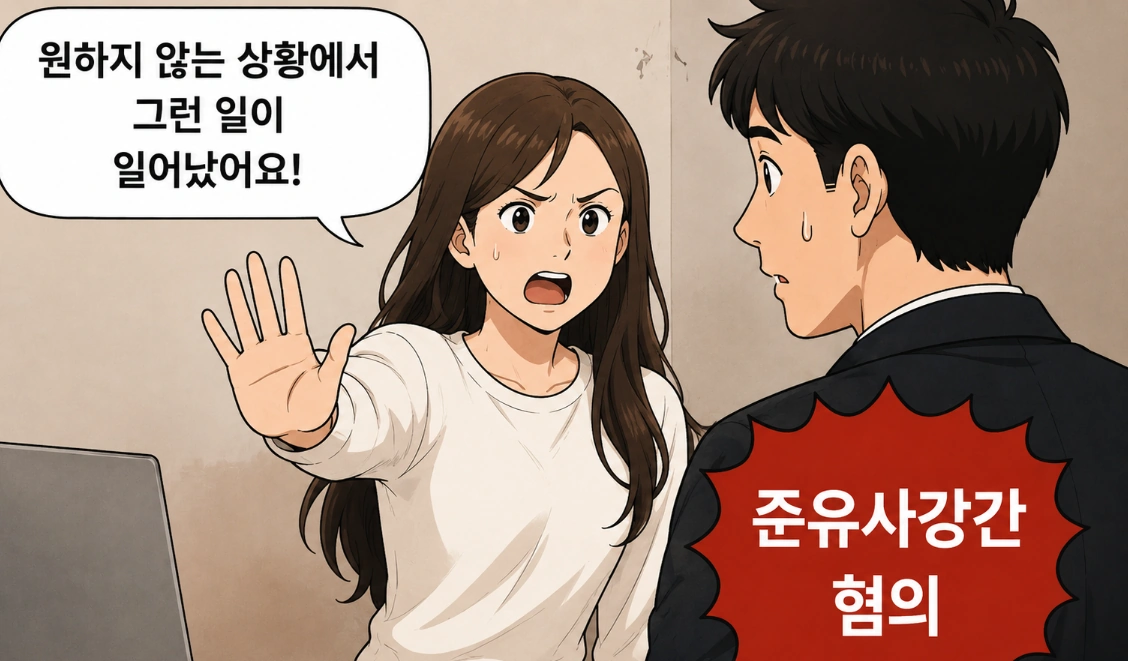 남양주형사전문변호사를 찾은 의뢰인, 준유사강간 혐의