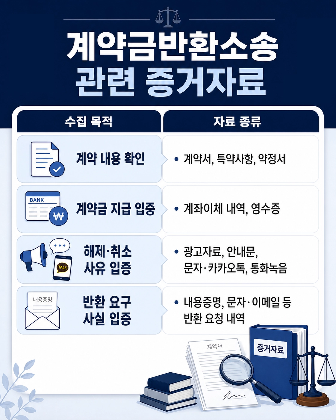 계약금반환소송의 진행 절차와 계약금 반환을 위한 대응 방법을 설명하는 모습