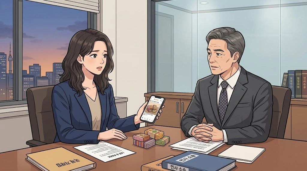진주형사전문변호사가 경찰조사 전 대응 방법과 주의사항을 설명하는 장면