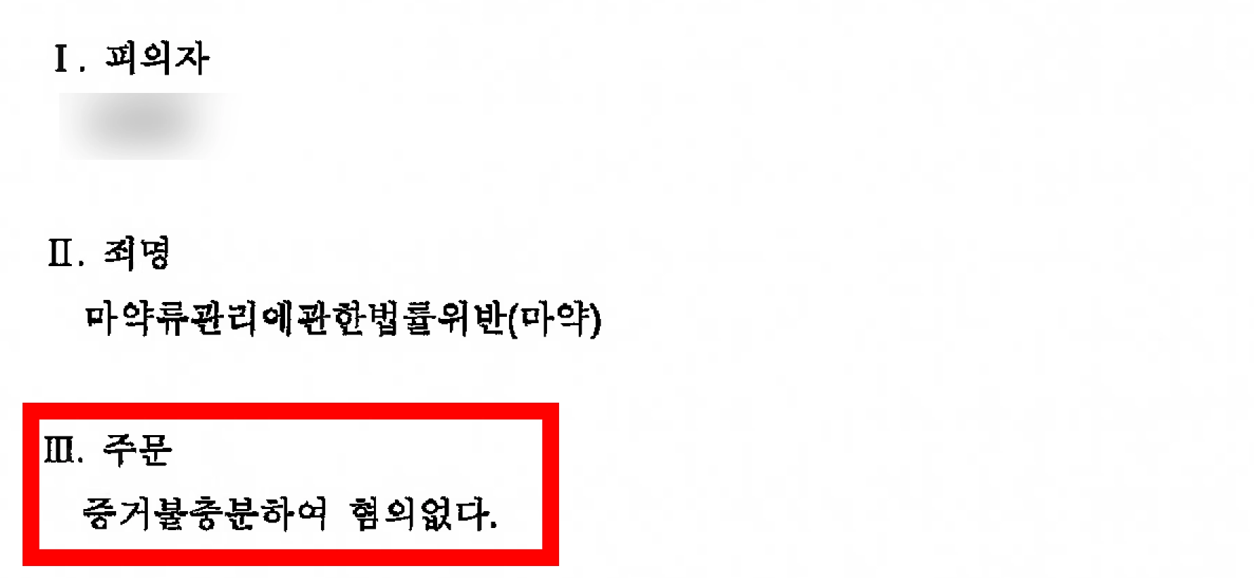 마약류관리에관한법률 위반 사건의 검사 결과와 증거자료를 검토하는 모습