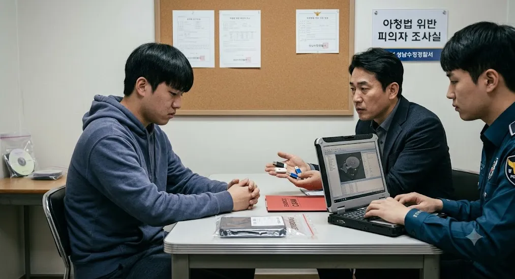아청물경찰조사 실제 소지했다면 주의사항