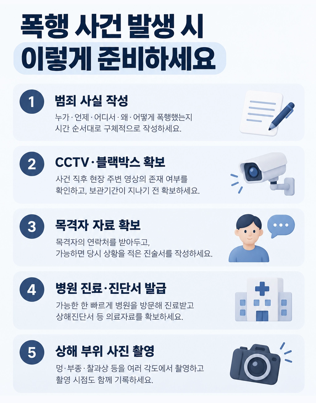 폭행고소장 실전 작성 가이드입니다