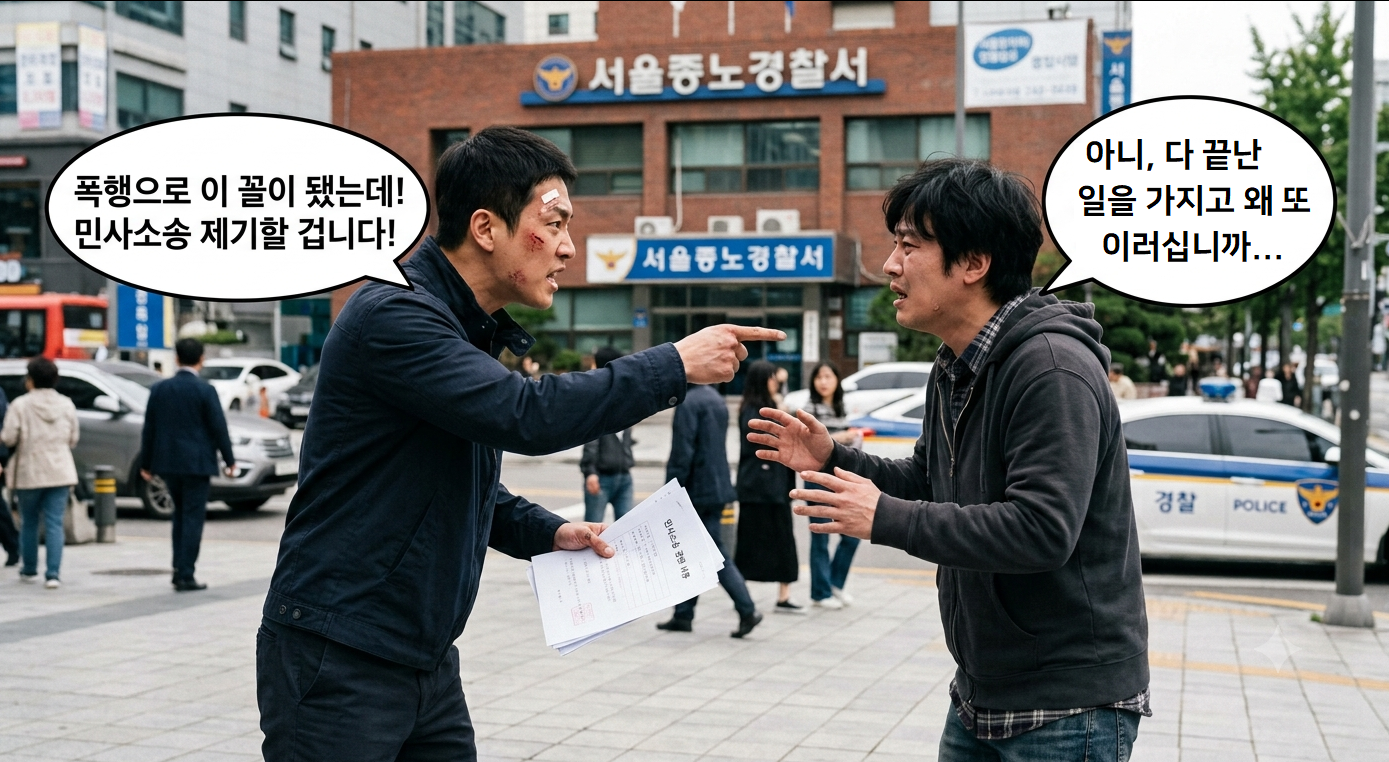 폭행민사소송 부제소합의 및 디지털포렌식 통한 방어 사례