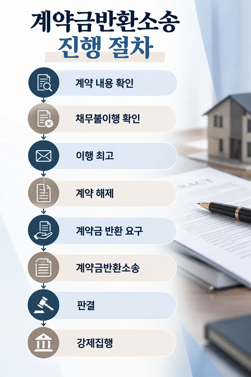 계약금반환소송 시 반환 요구부터 소송까지의 절차