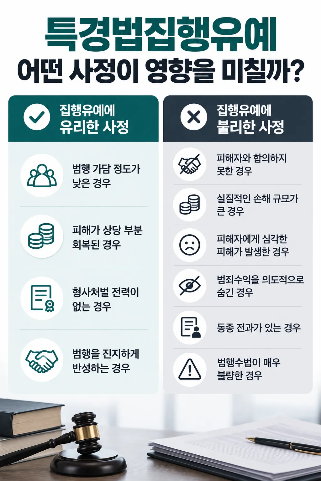 특경법집행유예를 위해 알아야 할 쟁점