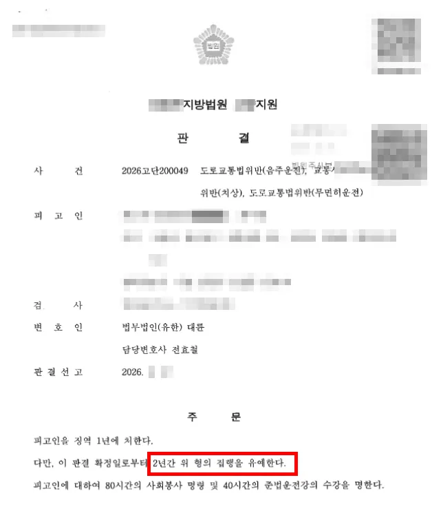 음주운전법무법인 | 음주운전 범죄의 집행유예 기준과 주요 참작 사유