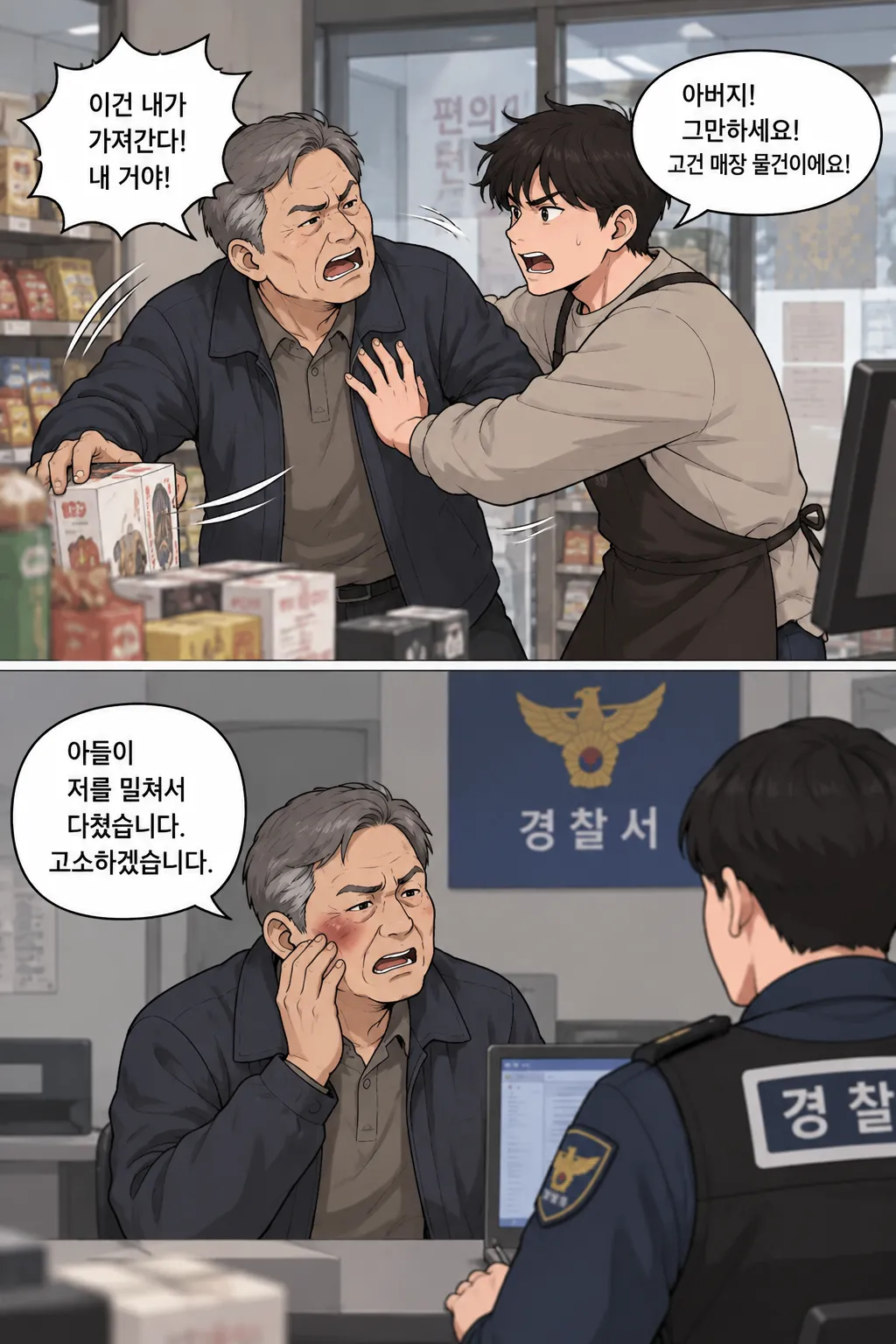 존속상해죄 혐의를 받게 된 의뢰인