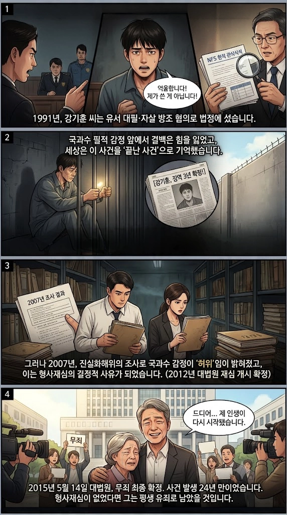 형사재심으로 24년 만에 무죄 받은 판례