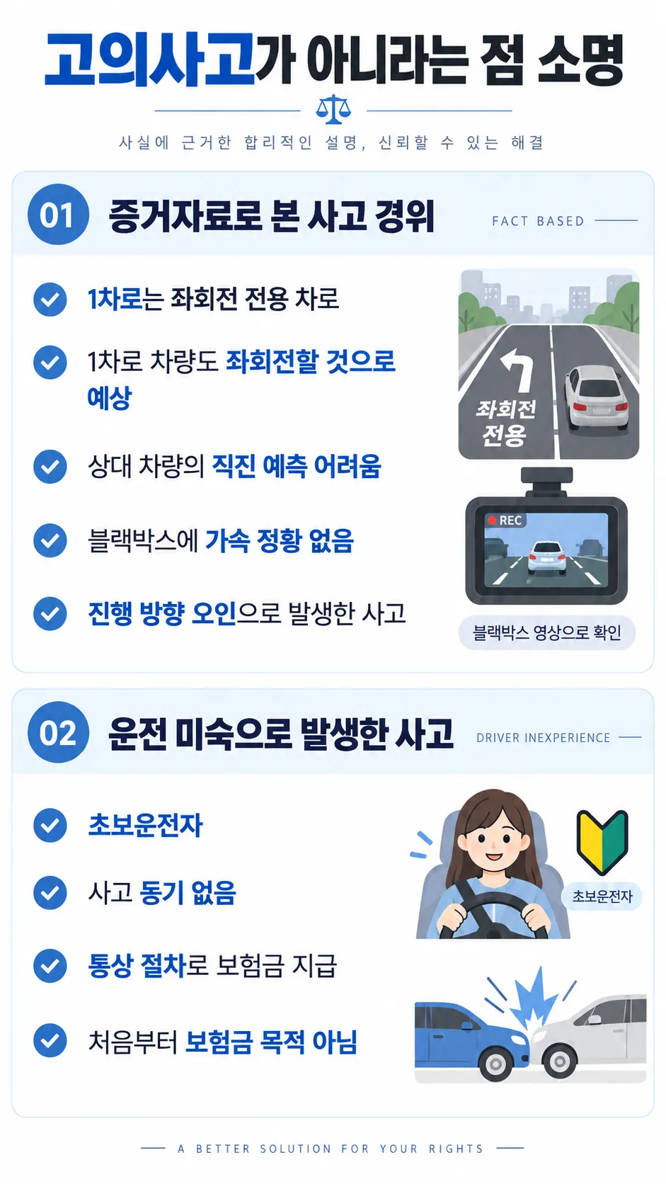 인천교통사고전문변호사ㅣ사고 장면 분석 및 쟁점 정리