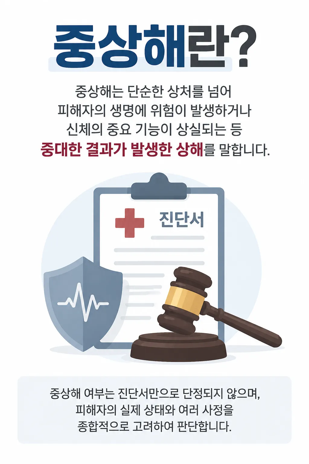중상해 진단서보다 먼저 따져볼 기준
