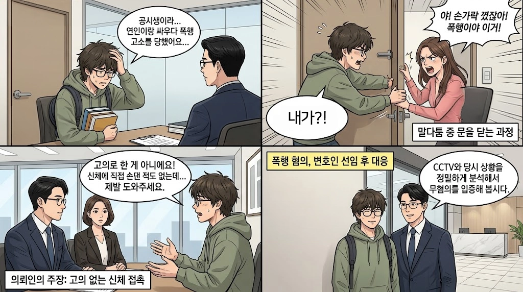 폭행집행유예 전과 위기에 놓인 의뢰인