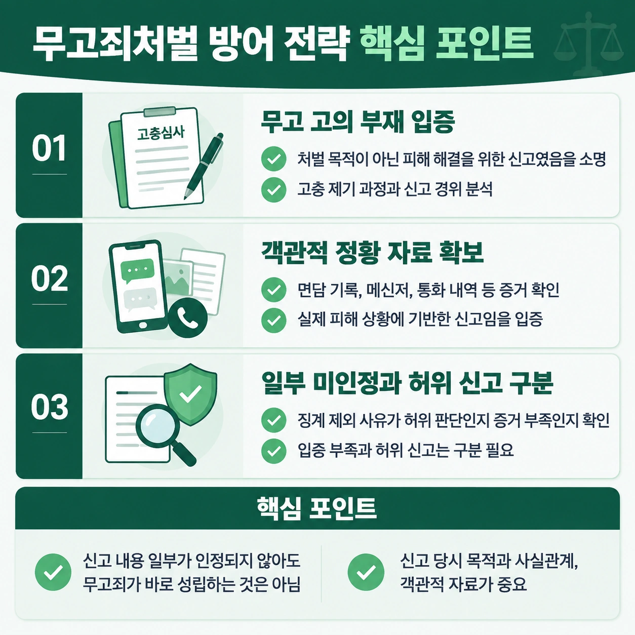 무고죄처벌 방어 핵심 전략