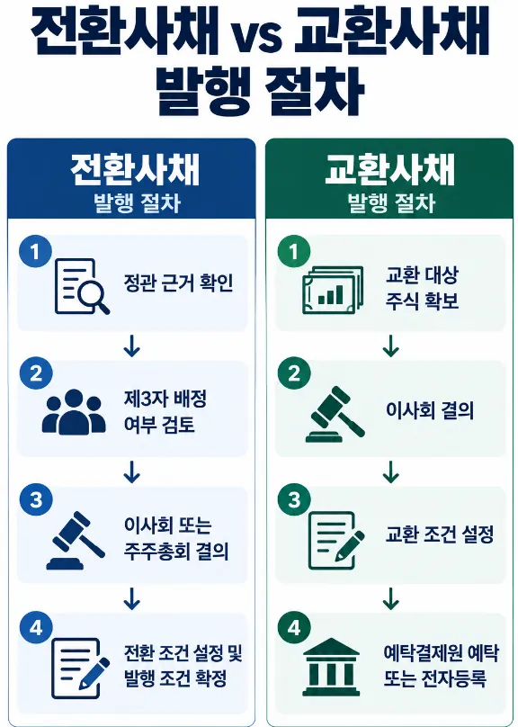 전환사채/교환사채 | 발행 절차와 요건