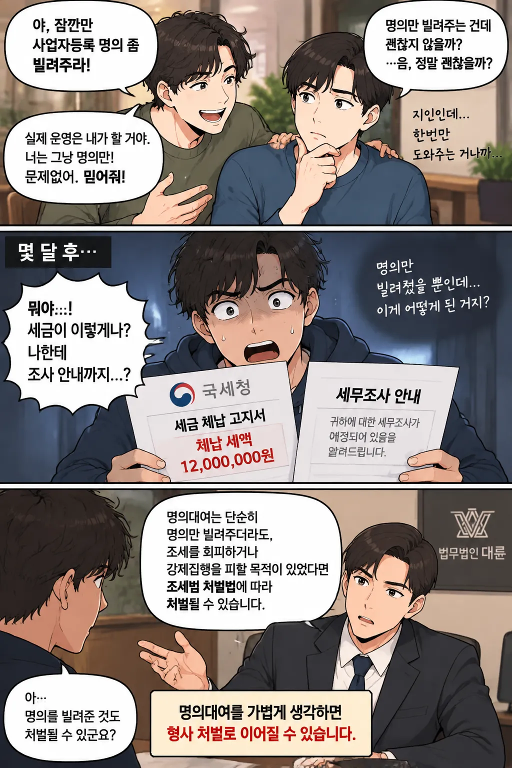 명의대여벌금, 이름만 빌려줘도 처벌될까