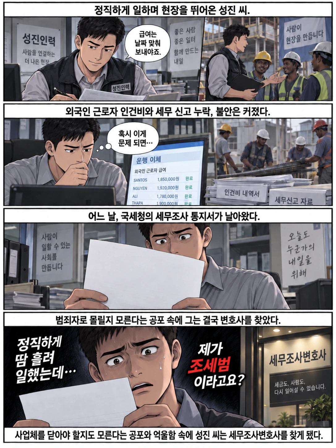 세무조사대상이 된 성진 씨의 사연, 조세범 위기