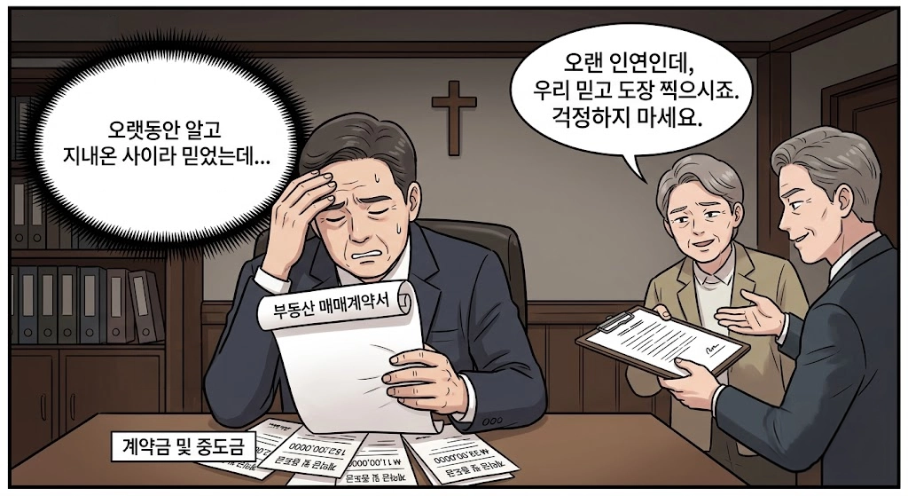 부동산매매사기 문제로 법무법인(유한)대륜의 법률상담을 요청하신 의뢰인의 사례입니다.