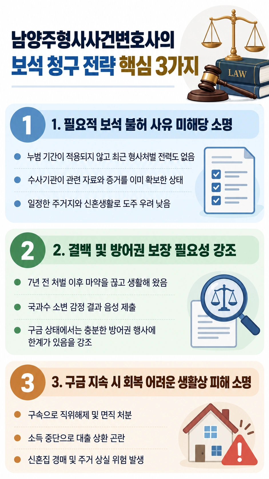 남양주형사사건변호사의 보석 청구 전략