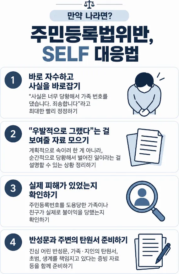 주민등록법위반 | 셀프 대응만으로는 부족하다면?