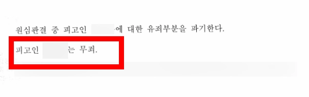 수원법무법인의 항소심 조력 결과, 무죄 판결