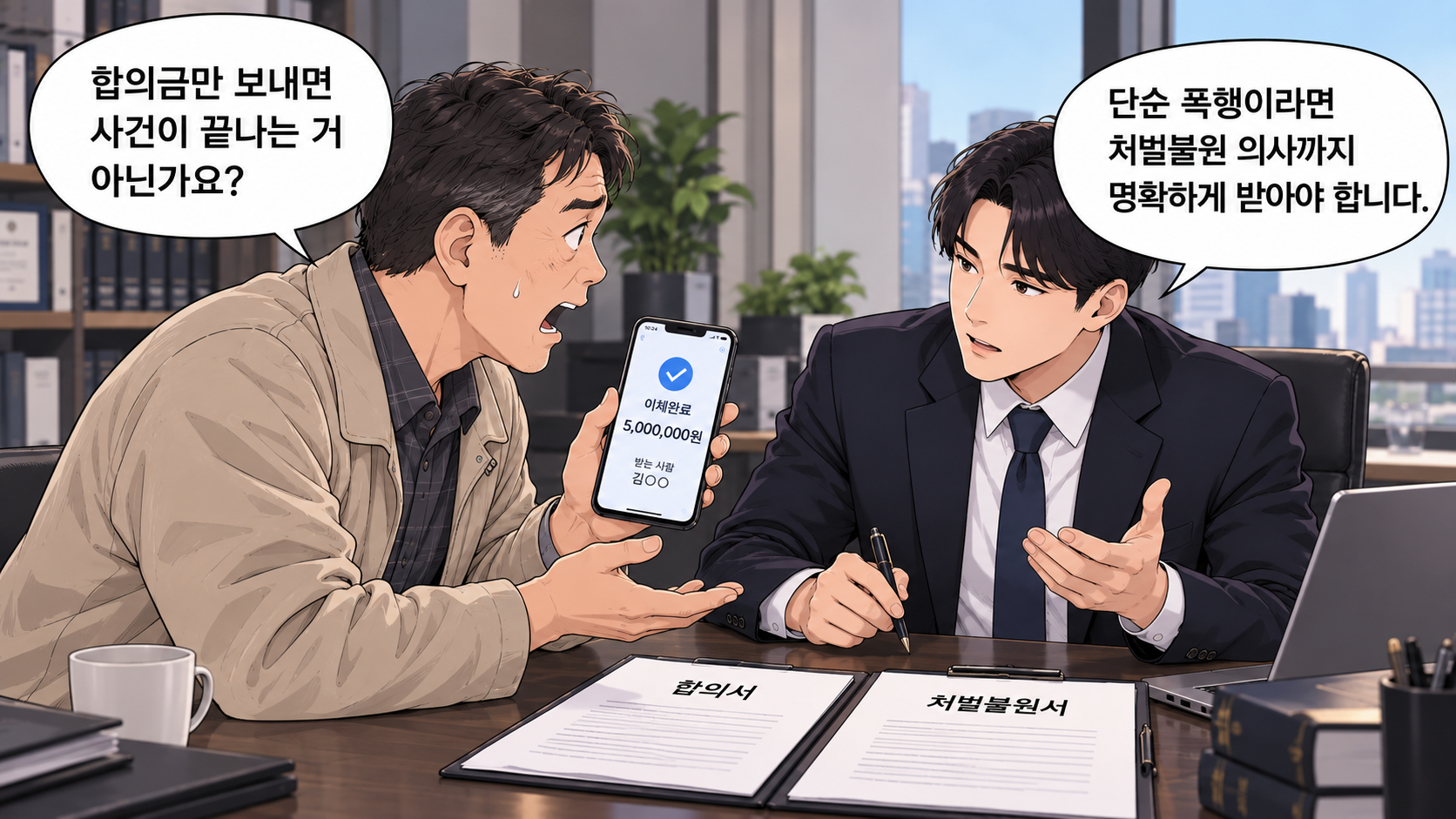폭행합의금 지급 전 확인할 사항